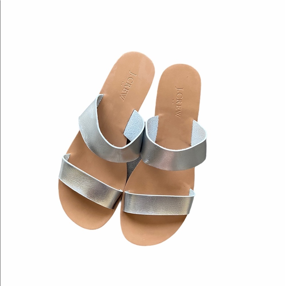 J.Crew Matilda Metallic Strap Mirrored Sandals